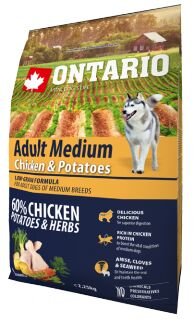 Ontario granuly Adult Medium kura a zemiaky 2,25 kg