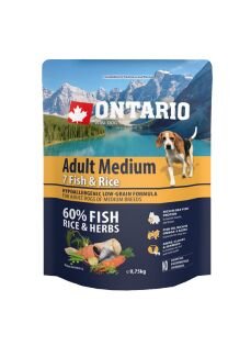Ontario granuly Adult Medium ryba a ryža 0,75 kg