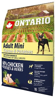 Ontario granuly Adult Mini kura a zemiaky 2,25 kg