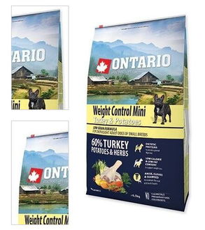 Ontario granuly Mini Weight Control morka a zemiaky 6,5 kg 4