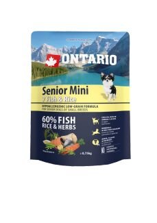 Ontario granuly Senior Mini ryba a ryža 0,75 kg