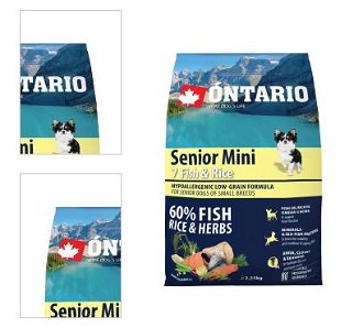 Ontario granuly Senior Mini ryba a ryža 2,25 kg 4