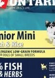 Ontario granuly Senior Mini ryba a ryža 2,25 kg 5