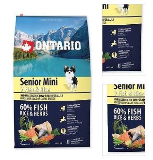 Ontario granuly Senior Mini ryba a ryža 6,5 kg 3
