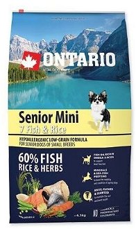 Ontario granuly Senior Mini ryba a ryža 6,5 kg 2