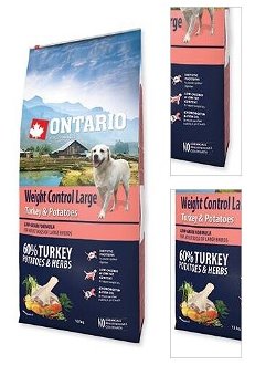 Ontario granuly Weight Control Large morka a zemiaky 12 kg 3