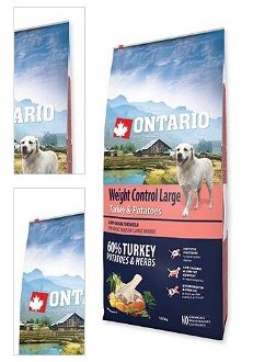 Ontario granuly Weight Control Large morka a zemiaky 12 kg 4