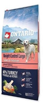 Ontario granuly Weight Control Large morka a zemiaky 12 kg 2