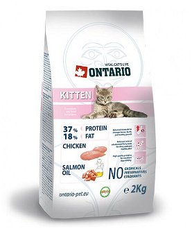 ONTARIO Kitten granuly pre mačiatka 2 kg 2