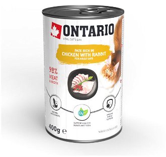 Ontario konzerva kura s králikom ochutené brusnicami 400 g