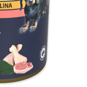 Ontario konzerva Puppy mleté kuracie mäso s príchuťou spiruliny a s lososovým olejom 400g 9