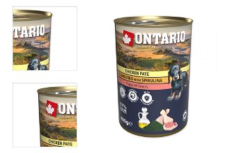 Ontario konzerva Puppy mleté kuracie mäso s príchuťou spiruliny a s lososovým olejom 400g 4