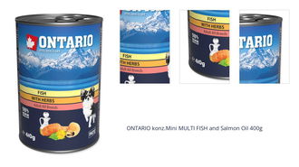 ONTARIO konz.Mini MULTI FISH and Salmon Oil 400g 1