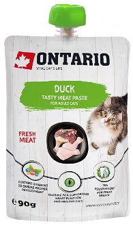 Ontario mäsová pasta pre mačky kačka 90 g