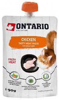 Ontario mäsová pasta pre mačky kura 90 g 2