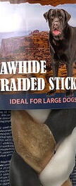 Ontario Rawhide Snack Green tea Braid 20cm 5