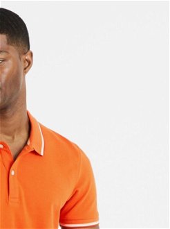 Oranžové pánske polo tričko Celio Decolrayeb 7