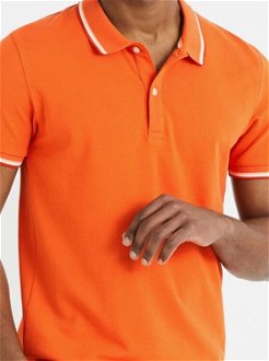 Oranžové pánske polo tričko Celio Decolrayeb 5