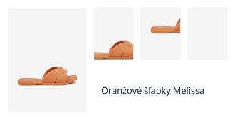 Oranžové šľapky Melissa 1