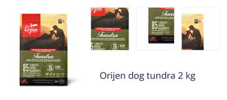 Orijen dog tundra 2 kg 1