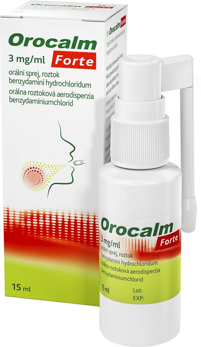 Orocalm Forte 3 mg/ml sprej 88 vstrekov 15 ml