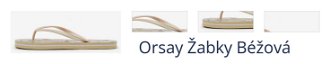 Orsay Žabky Béžová 1