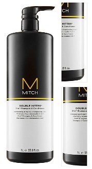 Ošetrujúci šampón a starostlivosť Paul Mitchell Mitch Double Hitter - 1000 ml (330114) + darček zadarmo 3