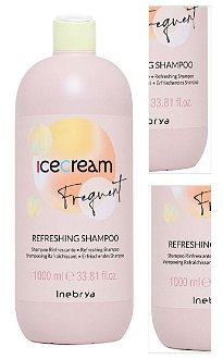 Osviežujúci šampón s výťažkom z mäty Inebrya Ice Cream Frequent Refreshing Shampoo - 1000 ml (771026375) + darček zadarmo 3