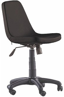 Otočná kancelárska stolička na kolieskach comfy - čierna 2