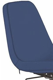 Otočná kancelárska stolička na kolieskach comfy - modrá 6
