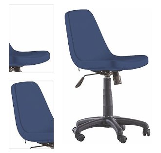 Otočná kancelárska stolička na kolieskach comfy - modrá 4