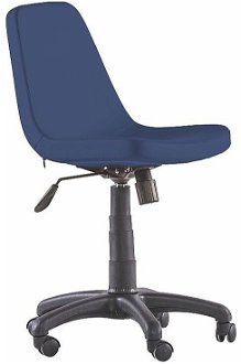 Otočná kancelárska stolička na kolieskach comfy - modrá 2