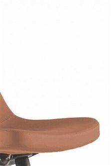 Otočná kancelárska stolička na kolieskach comfy - oranžová 7