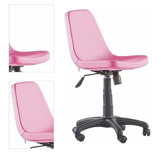 Otočná kancelárska stolička na kolieskach comfy - ružová 4