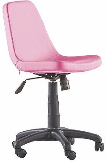 Otočná kancelárska stolička na kolieskach comfy - ružová 2