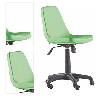 Otočná kancelárska stolička na kolieskach comfy - zelená 4