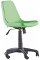 Otočná kancelárska stolička na kolieskach comfy - zelená