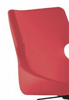 Otočná stolička na kolieskach colorato - červená 6