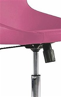 Otočná stolička na kolieskach colorato - ružová 5