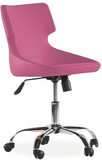 Otočná stolička na kolieskach colorato - ružová