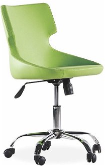 Otočná stolička na kolieskach colorato - zelená 2