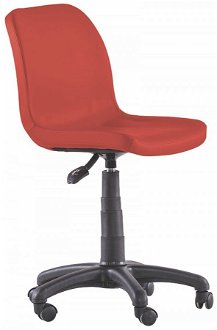 Otočná stolička na kolieskach common - červená 2