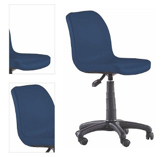 Otočná stolička na kolieskach common - modrá 4