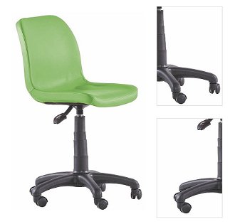 Otočná stolička na kolieskach common - zelená 3