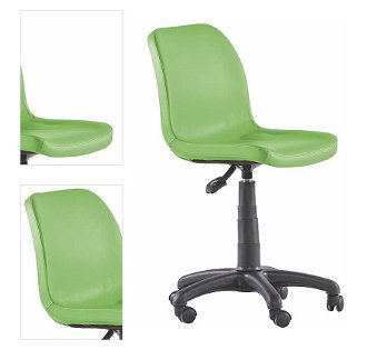 Otočná stolička na kolieskach common - zelená 4