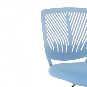 Otočná stolička selva - modrá/chróm 6