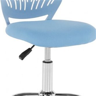 Otočná stolička selva - modrá/chróm 5