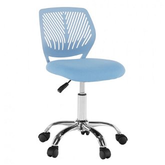Otočná stolička selva - modrá/chróm 2