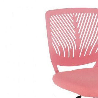Otočná stolička selva - ružová/chróm 6