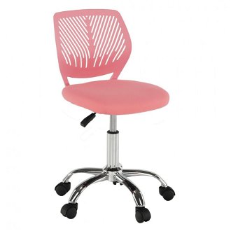 Otočná stolička selva - ružová/chróm 2
